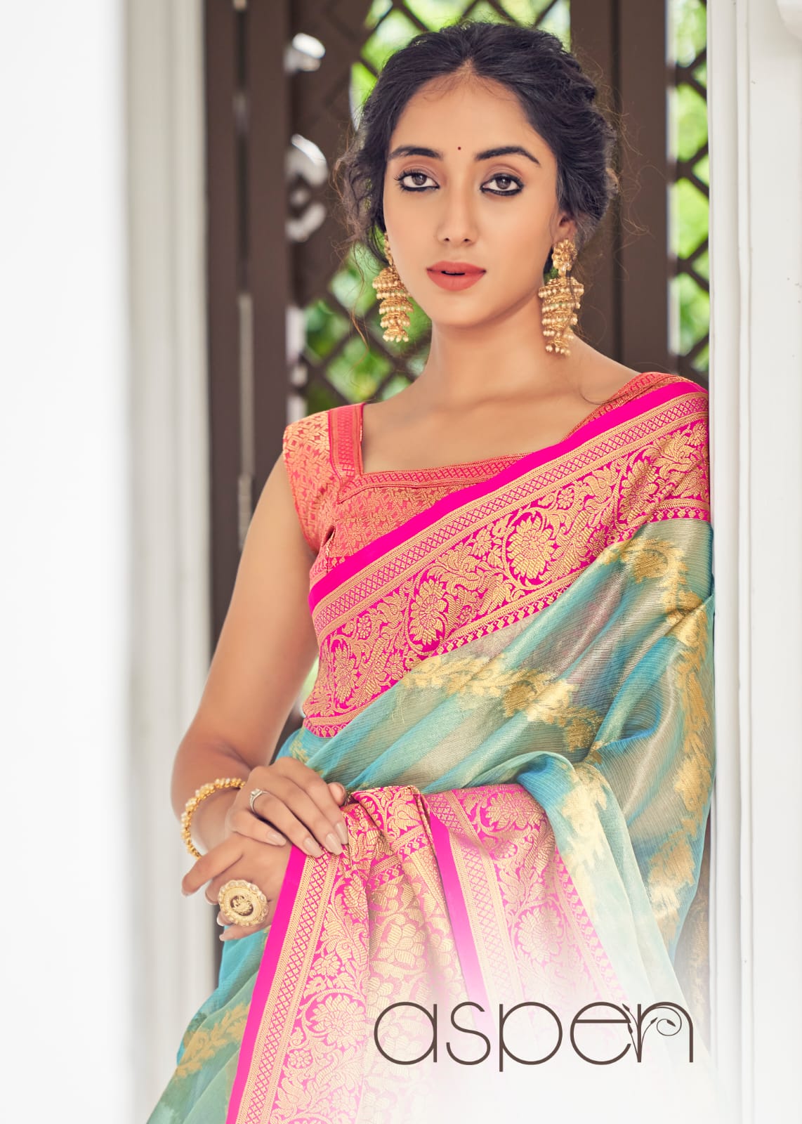 Rajyog Aspen Soft Tissu With Laheriya Print Fancy Saree Collection