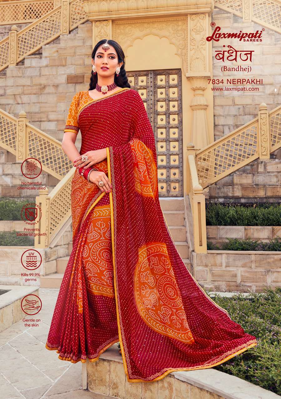 Buy online Laxmipati Saree from ethnic wear for Women by Laxmipati for ₹999  at 74% off | 2024 Limeroad.com