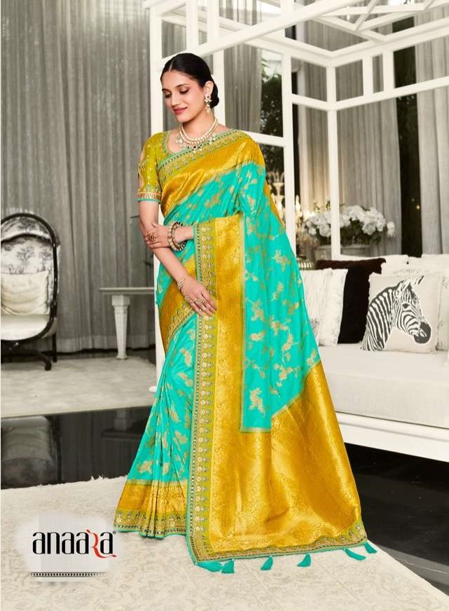 Manjubaa Malishka Silk Designer Wedding Wear Silk Saree : Textilecatalog