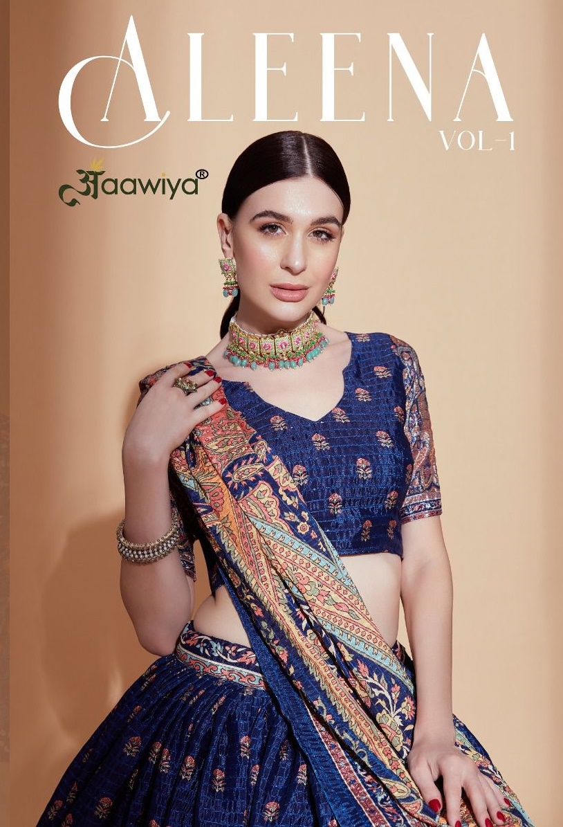 Aleena Vol 1 Chinon With Fancy Work Designer Wedding Wear Designer Lehenga Choli Collection