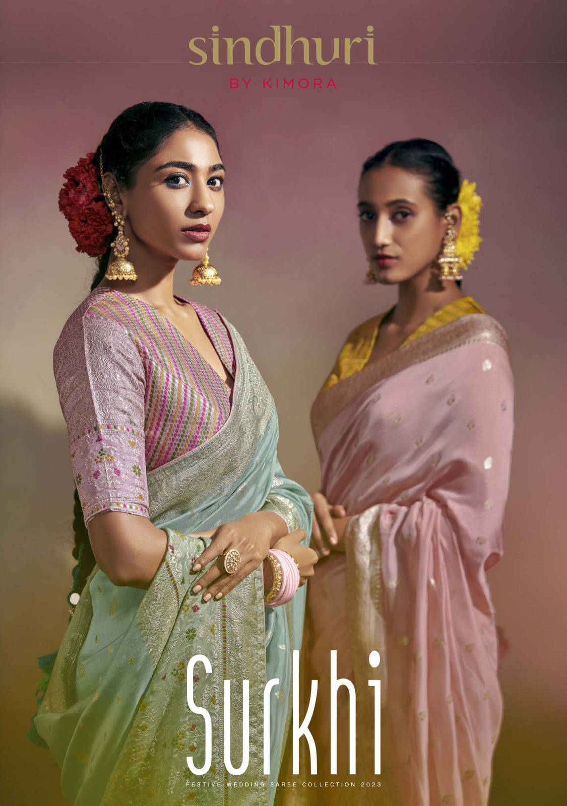 KIMORA SUNEHRI VOL 18 BRANDED SAREES - 15 PIECES SET WHOLESALE RATE IN  SURAT - SAIDHARANX