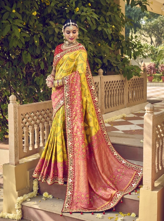 Mn Sarees 6600 Series Rajgharana Vol 3 Silk With Heavy Designer Wedding Wear Saree Collection At Wholesale Rate