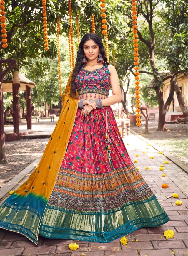 Tathastu 100 Series Gaji Silk With Heavy Wedding Wear Lehenga Choli Wholesale Rate