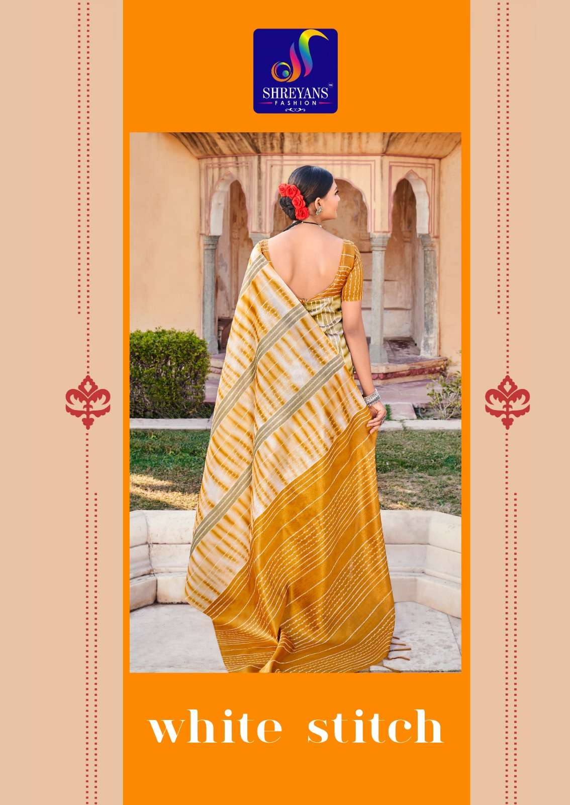 White Stich Ghicha Tusser Handloom With Fancy Saree Collection At Wholesale Rate