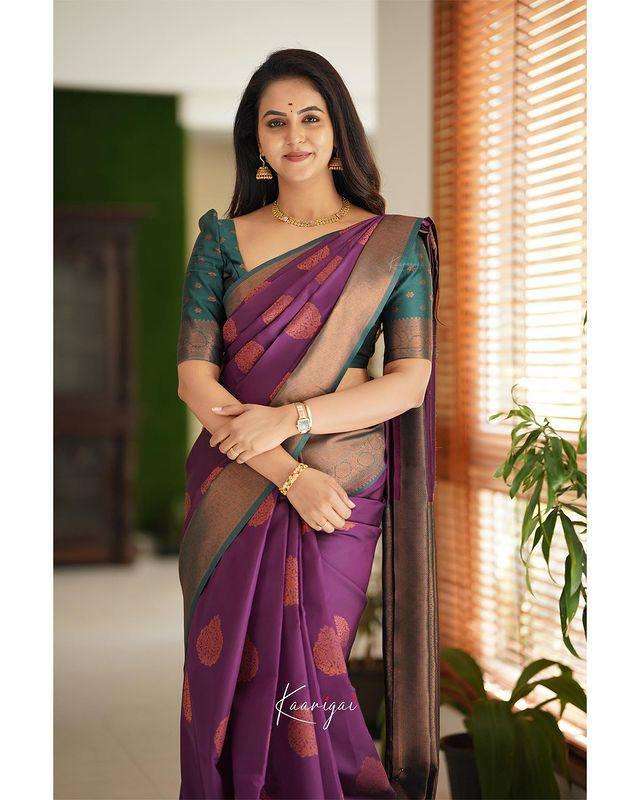 Royal Export Party Wear traditional look soft silk saree with