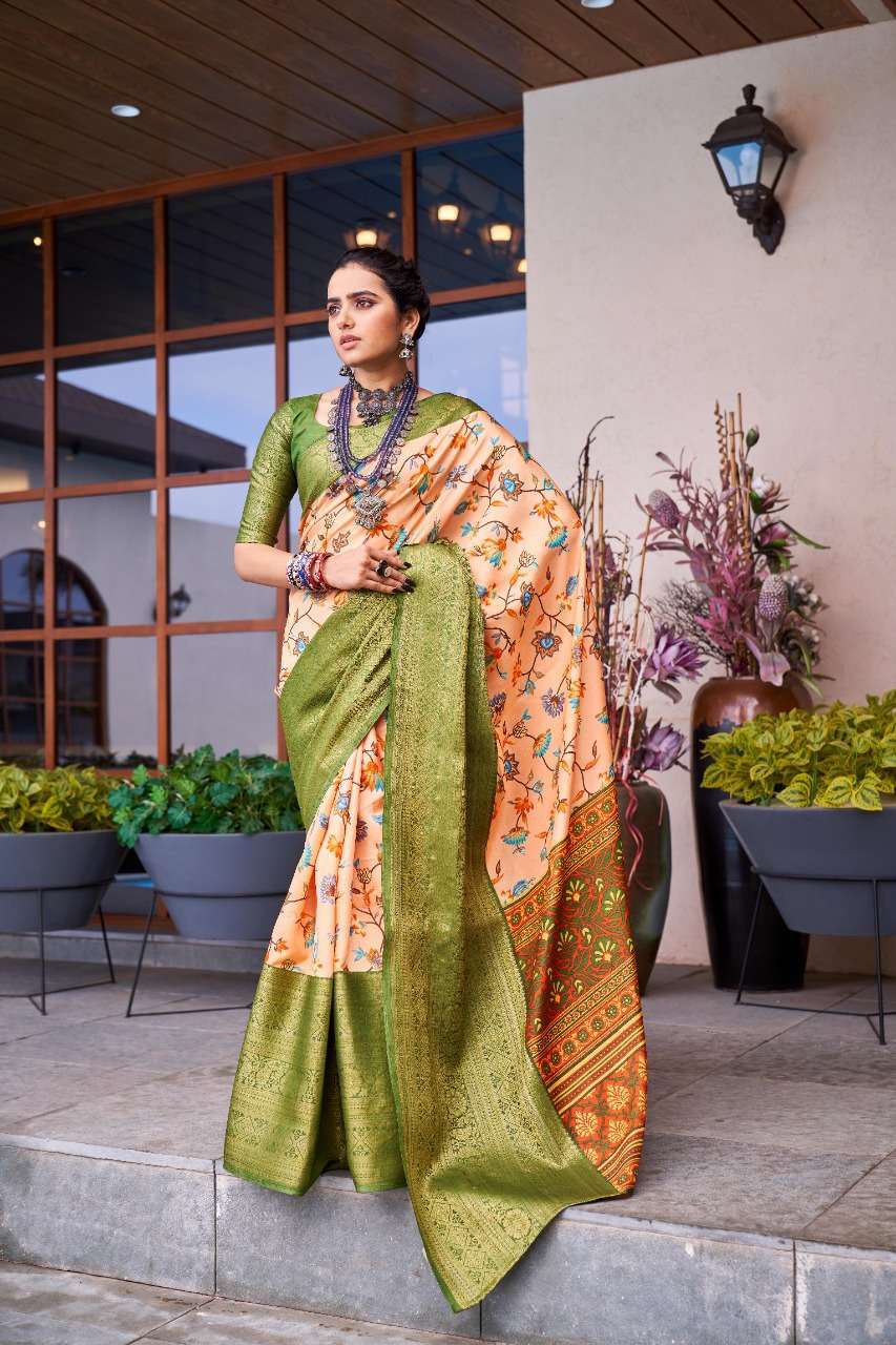 Function Look Luxurious Sequins Work Organza Saree In Green Color --  Miraamall - USA UK Canada