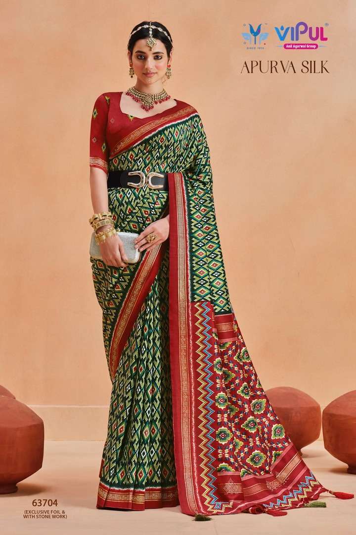 vipul fashion apurva silk with patola printed fancy look saree collection 2023 07 11 11 44 52