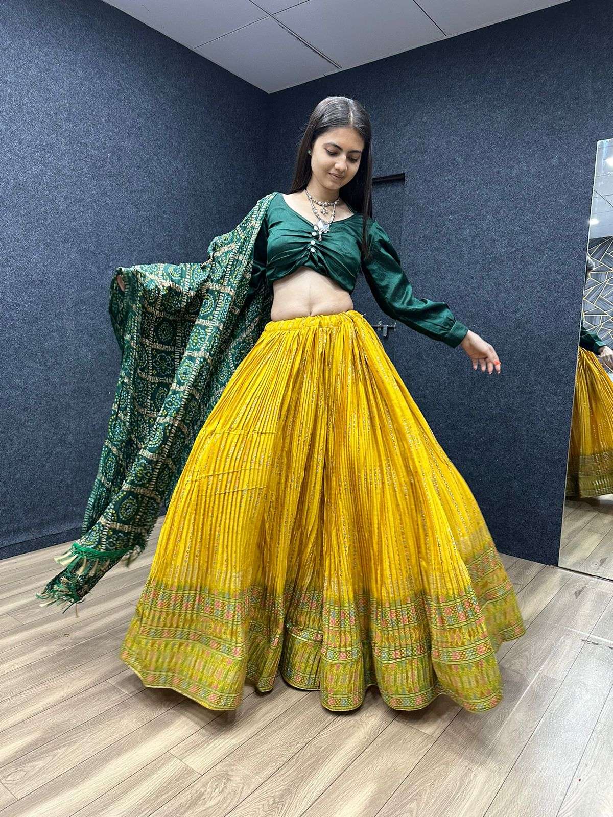 Navratri Special Cotton with fancy look Designer Lehenga choli collection