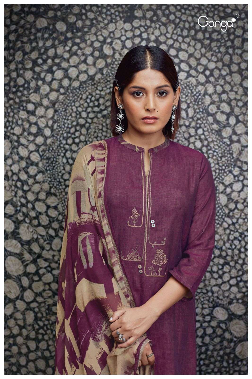 Ganga Kyomi Cotton Dress Material 6 pcs Catalogue Wholesale Price