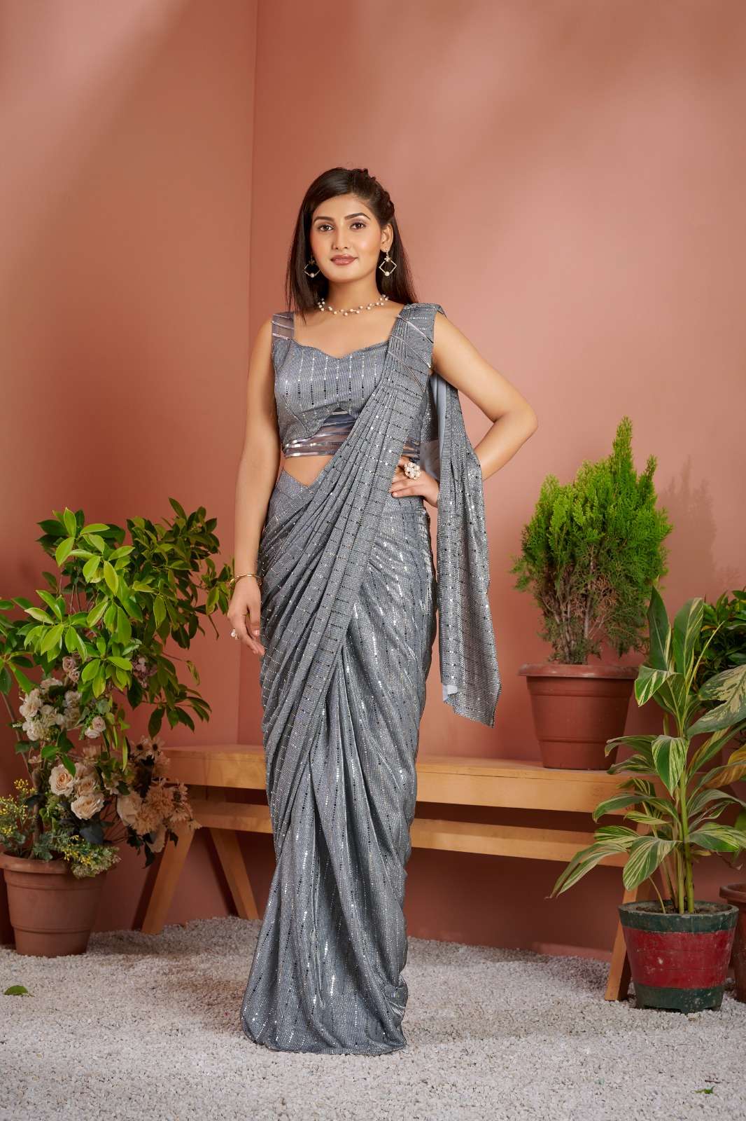 Party Wear Best Selling Designer Heavy Work Net Saree - Stylecaret.com