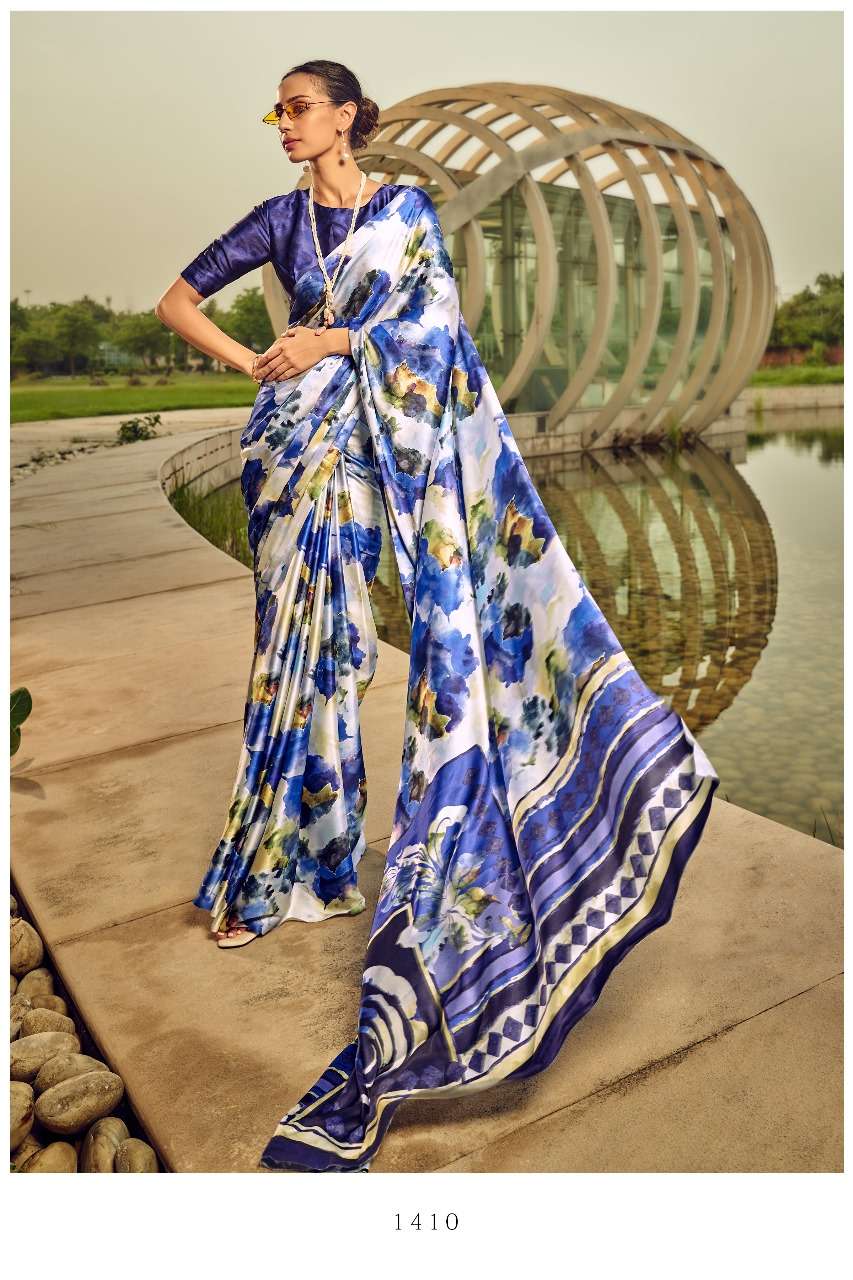 Japan Satin Silk Digital Printed Saree 02 - SareesWala.com