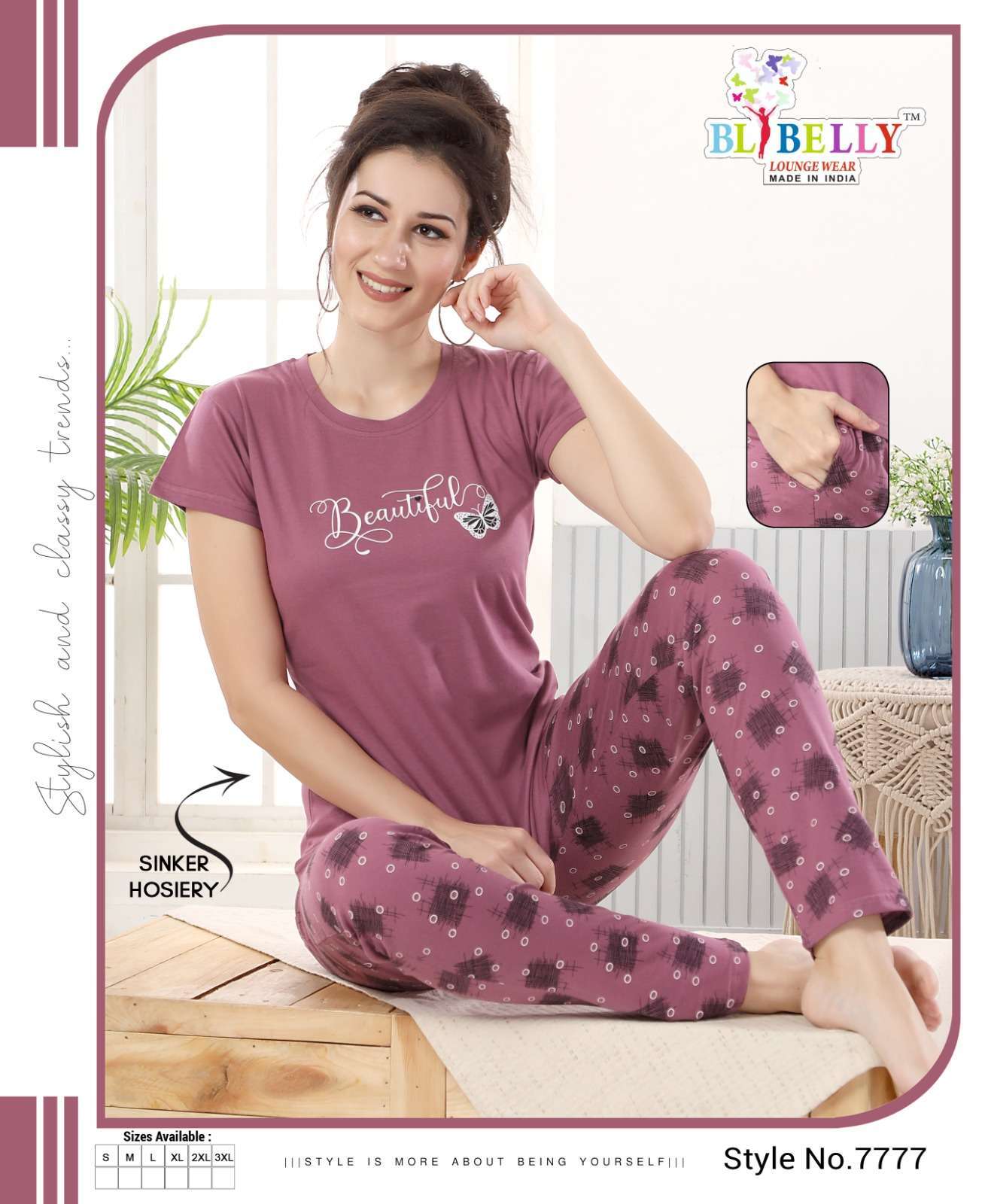 Blibelly Vol 508 Hosiery Fabrics Night Wear Collection at best rate