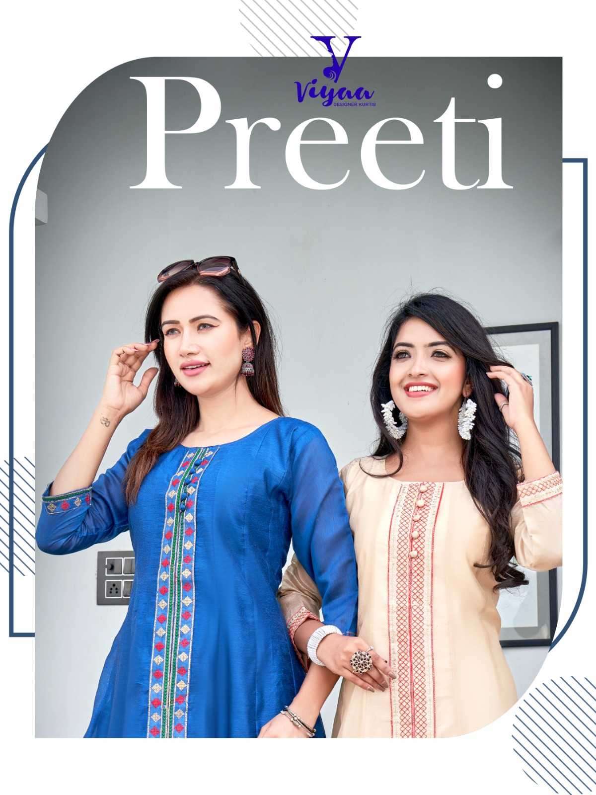 viyaa designer preeti Chanderi Modal Festival special Anarkali style Kurti collection at best rate