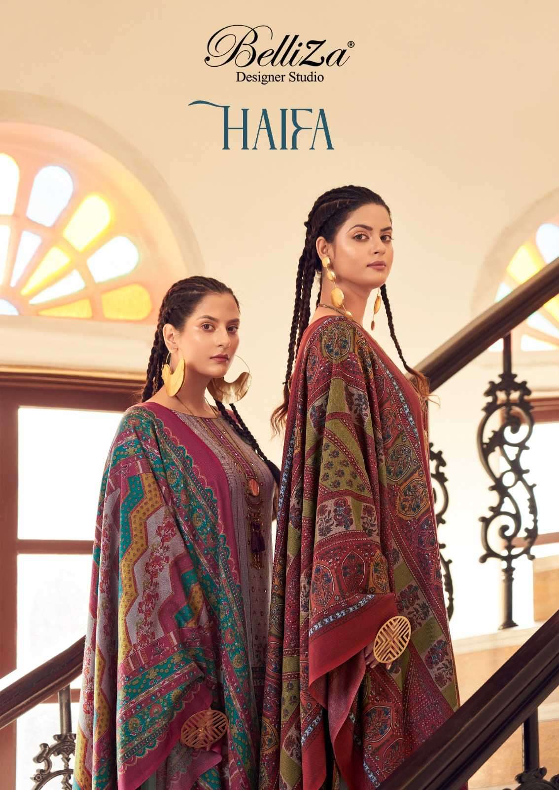 Belliza Designer Haifa Alpine Wool Winter Special salwar kameez collection at best rate