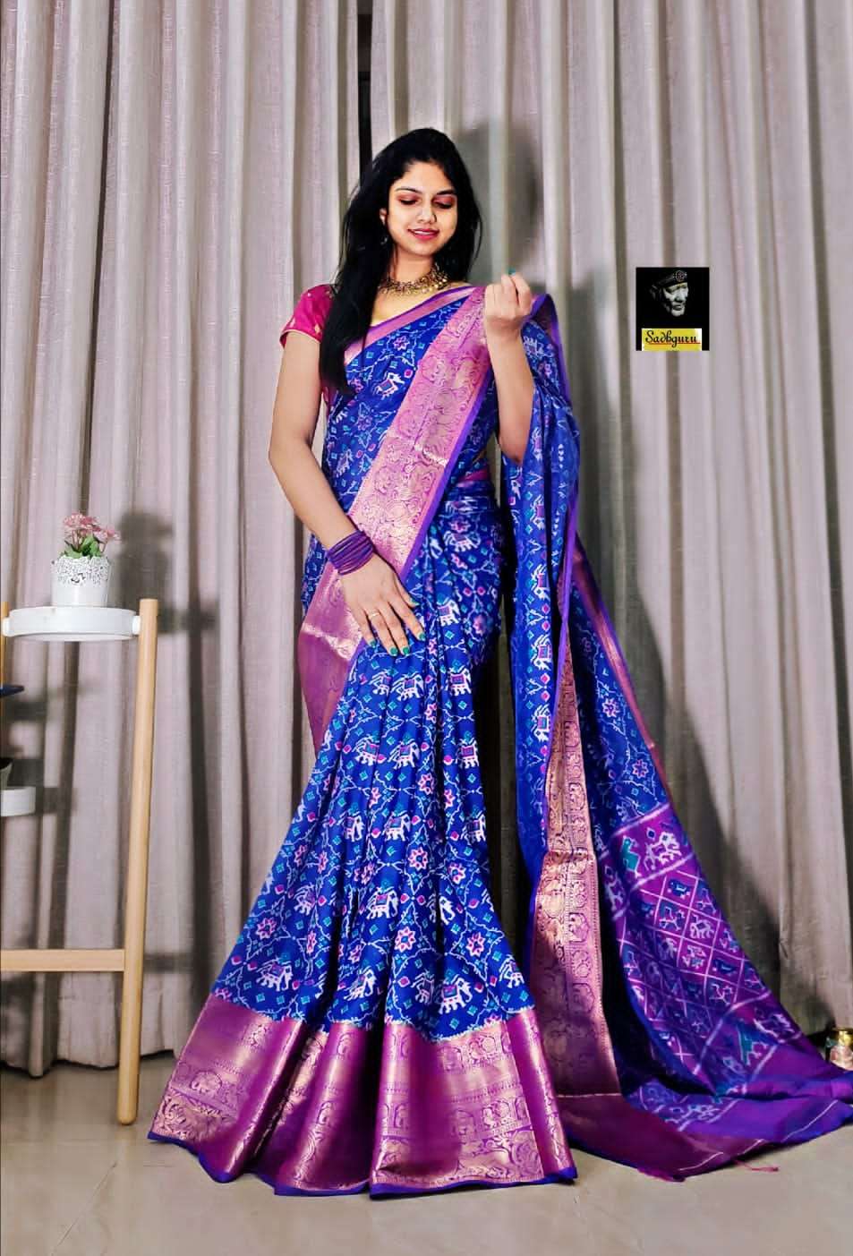 Weightless Fancy Printed Saree & fancy Latkan. at Rs.530/Pack in surat  offer by geet gauri fashion