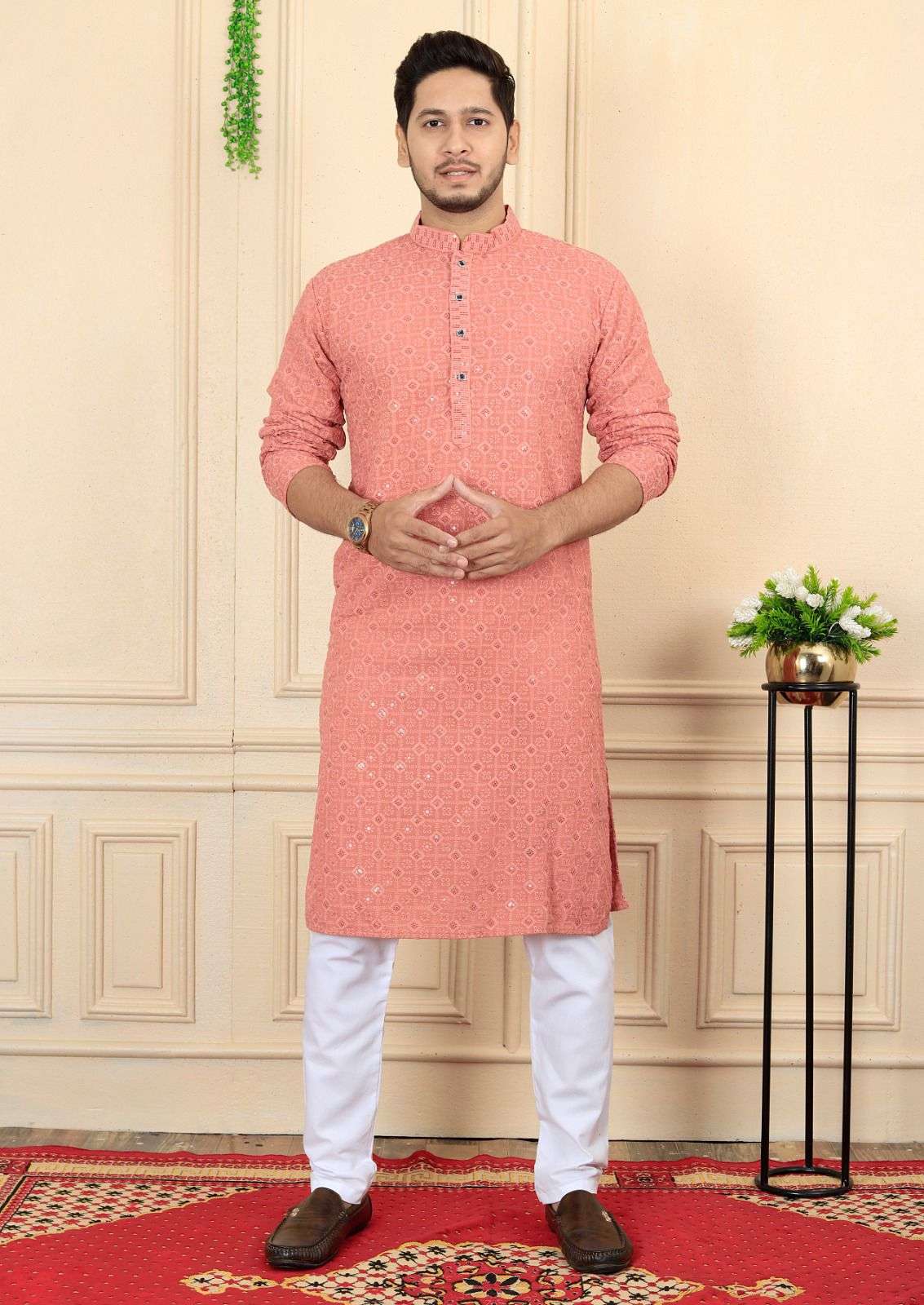 NE KURTA PAJAMA FOR MEN ON RAYON FABRIC AT WHOLESALE RATES