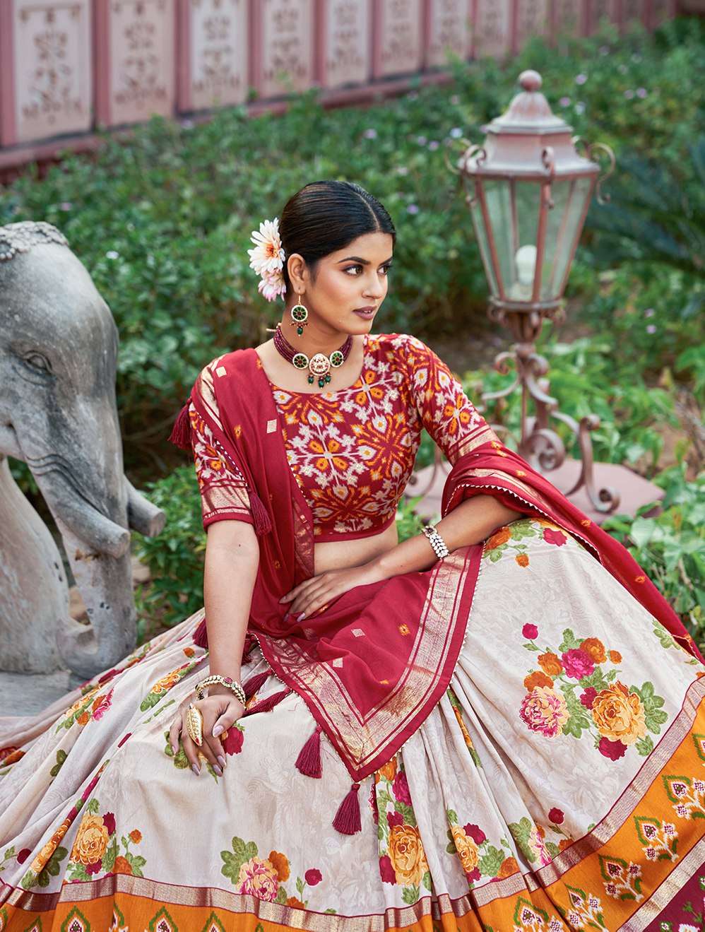 amazing dola silk lehenga choli for wedding and festivals