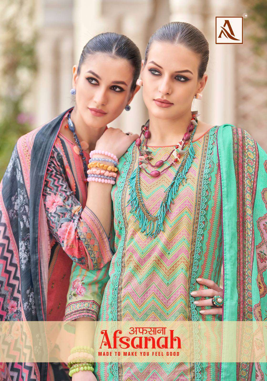 Alok Suit Afsanah COTTON WITH PRINTED SUMMER SPECIAL DRESS MATERIAL COLLECTION AT BEST RATE