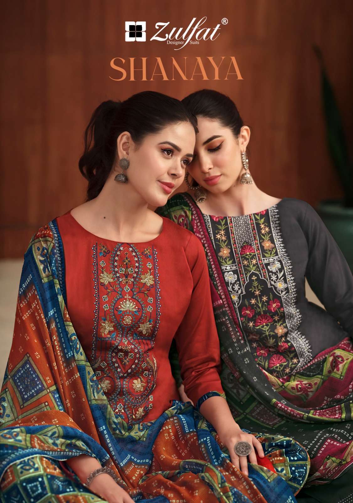 belliza designer studio Zulfat Shanaya cotton printed summer special suits collection at best rate