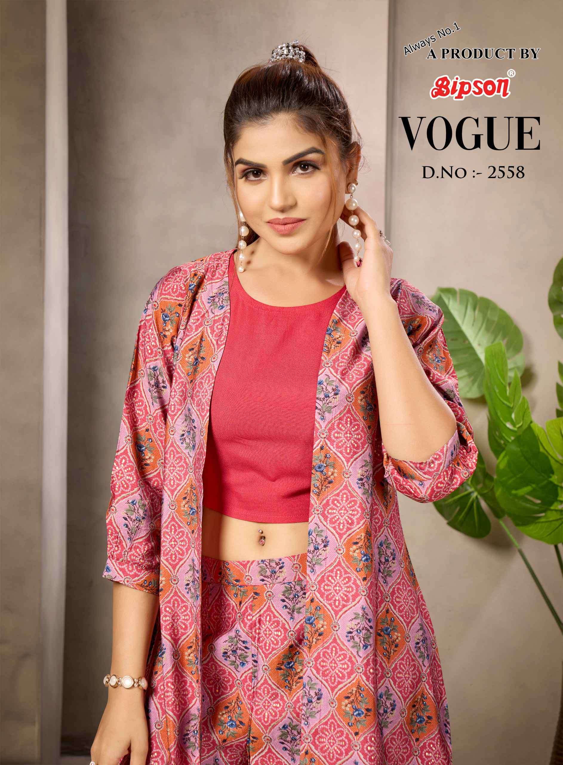 Bipson Vogue 2558 CHANDERI SILK WITH READYMADE SUITS COLLECTION AT BEST WHOLESALE RATE