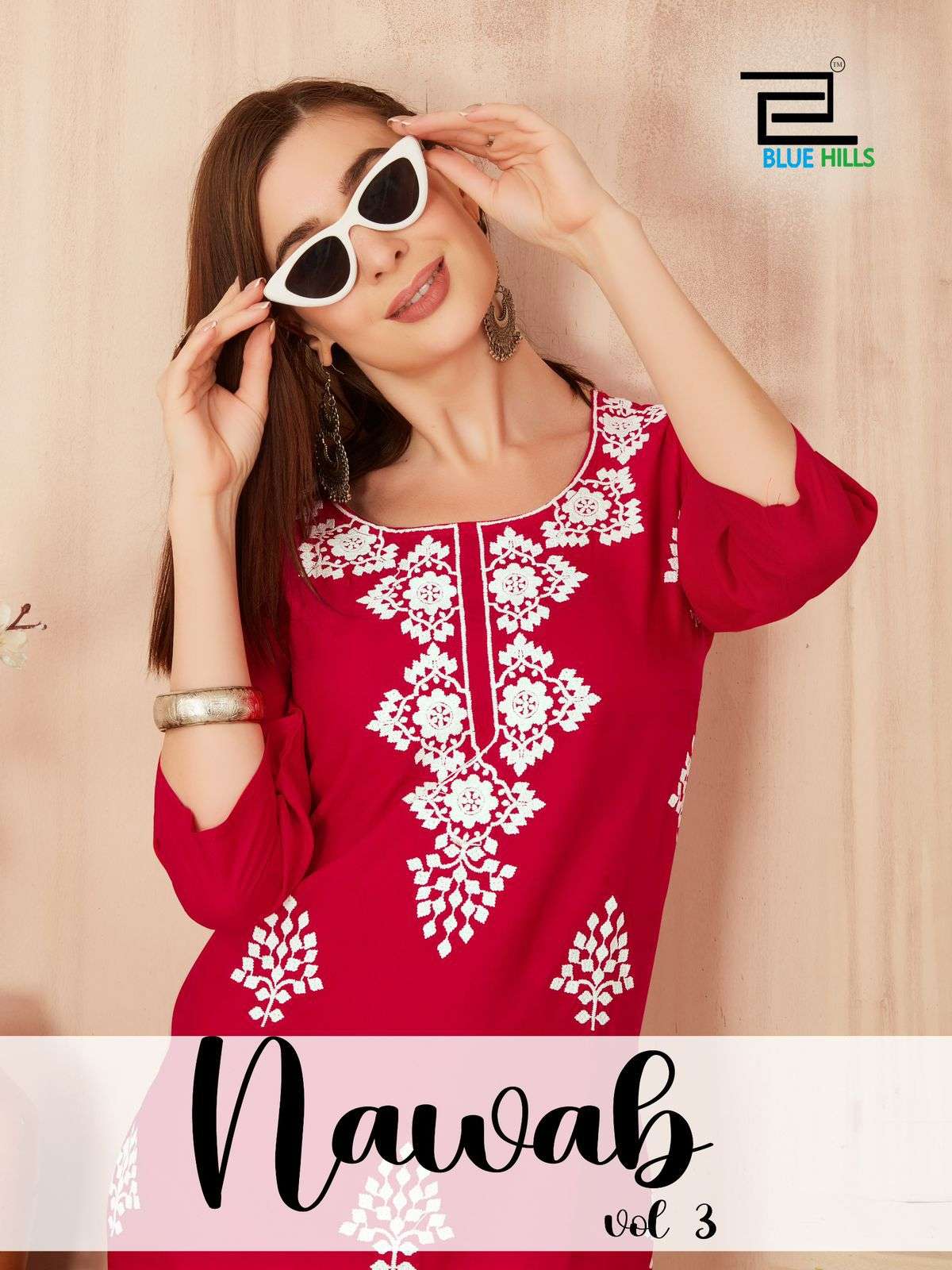 BLUE HILLS NAWAB VOL 3 RAYON COTTON WITH SUMMER SPECIAL KURTI 