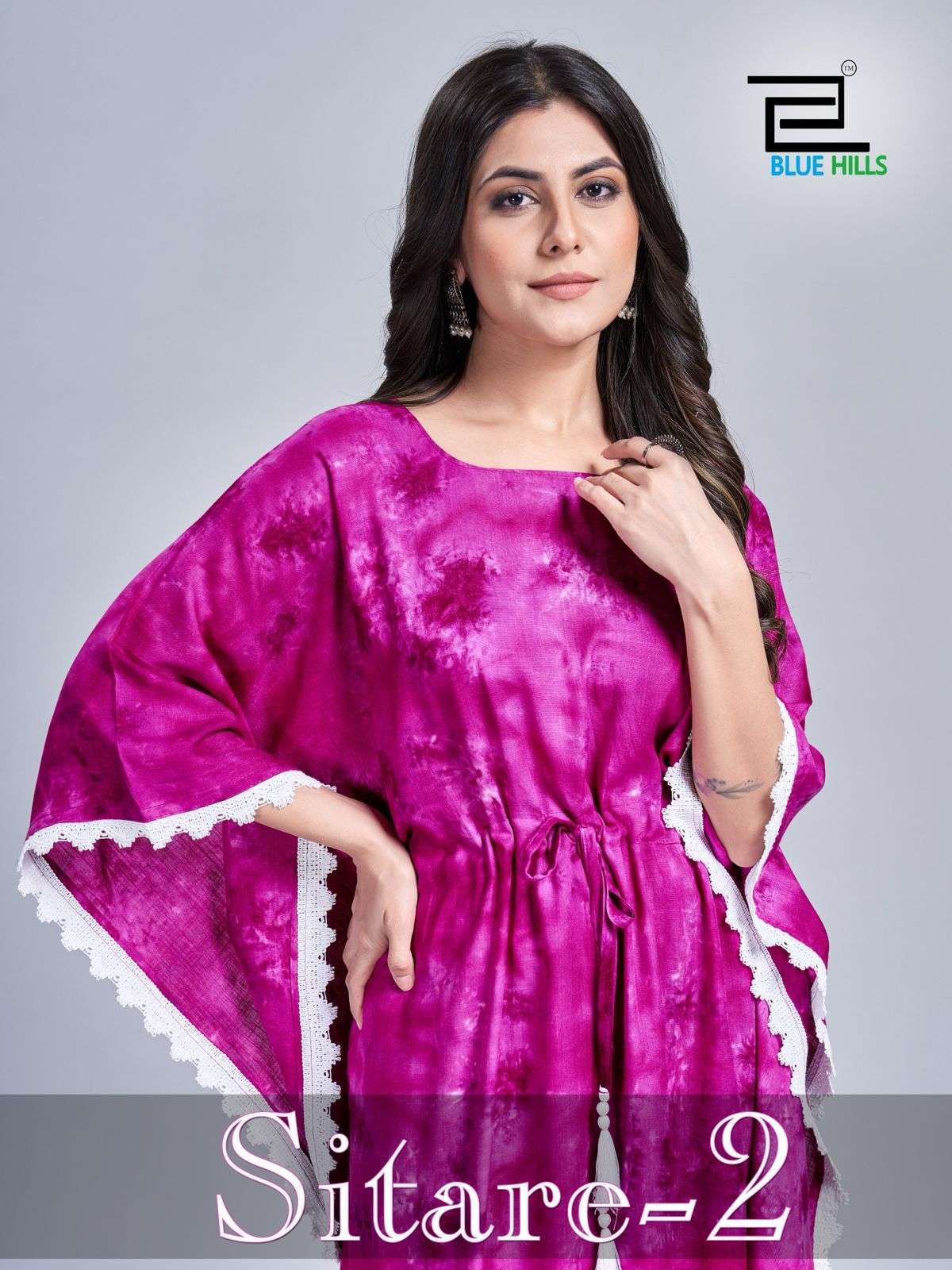 blue hills sitare vol 2 Rayon With summer special kaftan collection at best rate