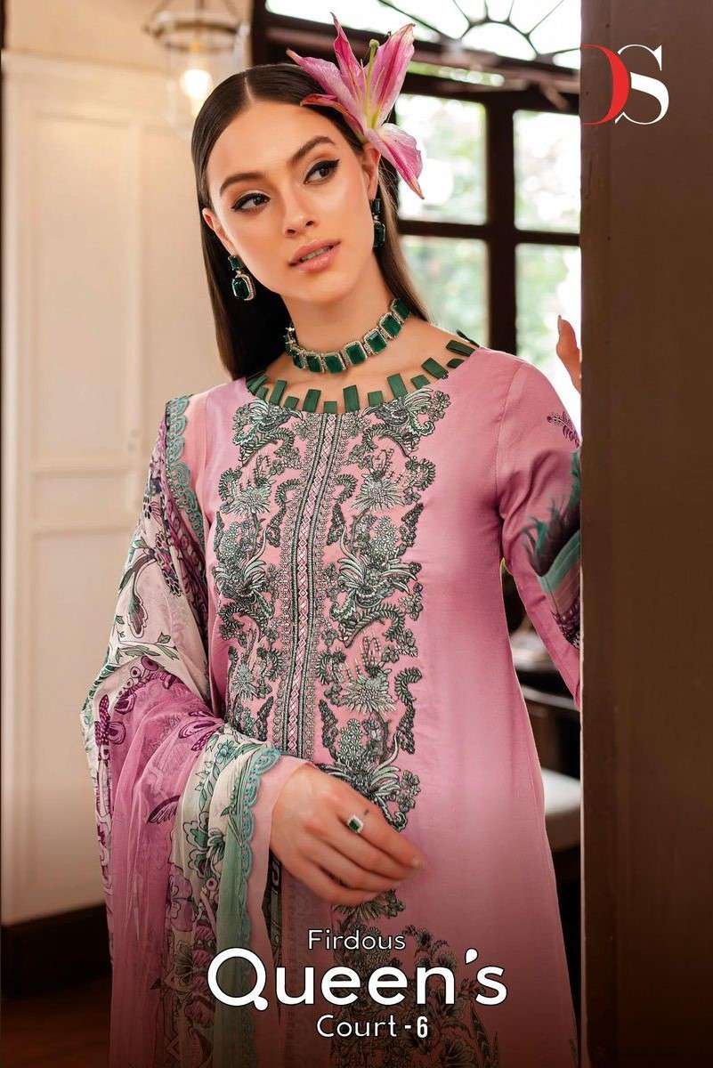 DEEPSY SUITS Firdous Queen’s Cour VOL 6 LAWN COTTON WITH PRINTED PAKISANI SUITS COLLECTION AT BEST RATE
