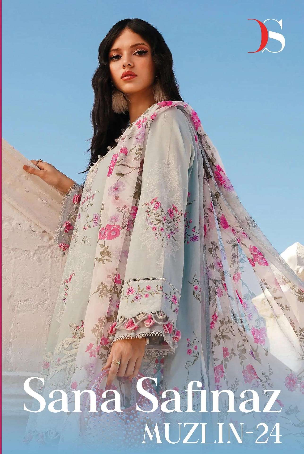DEEPSY SUITS SANA SAFINAZ MUZLIN VOL 24 LAWN COTTON WITH FANCY SUMMER SPECIAL PAKISTANI SUITS COLLECTION AT BEST RATE