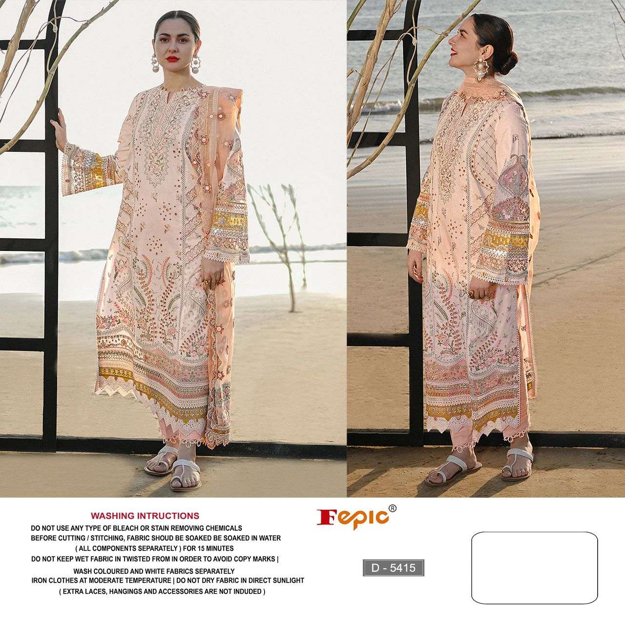FEPIC ROSEMEEN 5415 COTTON WITH EMBROIDERY WORK PAKISTANI SUITS 