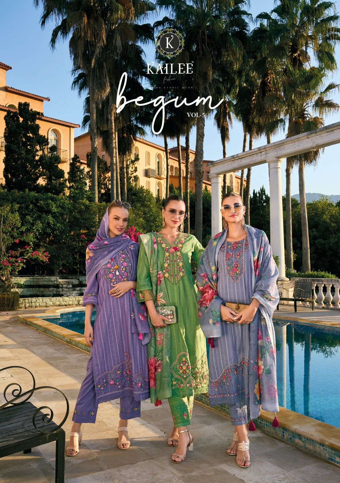 KAILEE FASHION begum vol 5 cotton with printed fancy party wear suits  collection at best rate