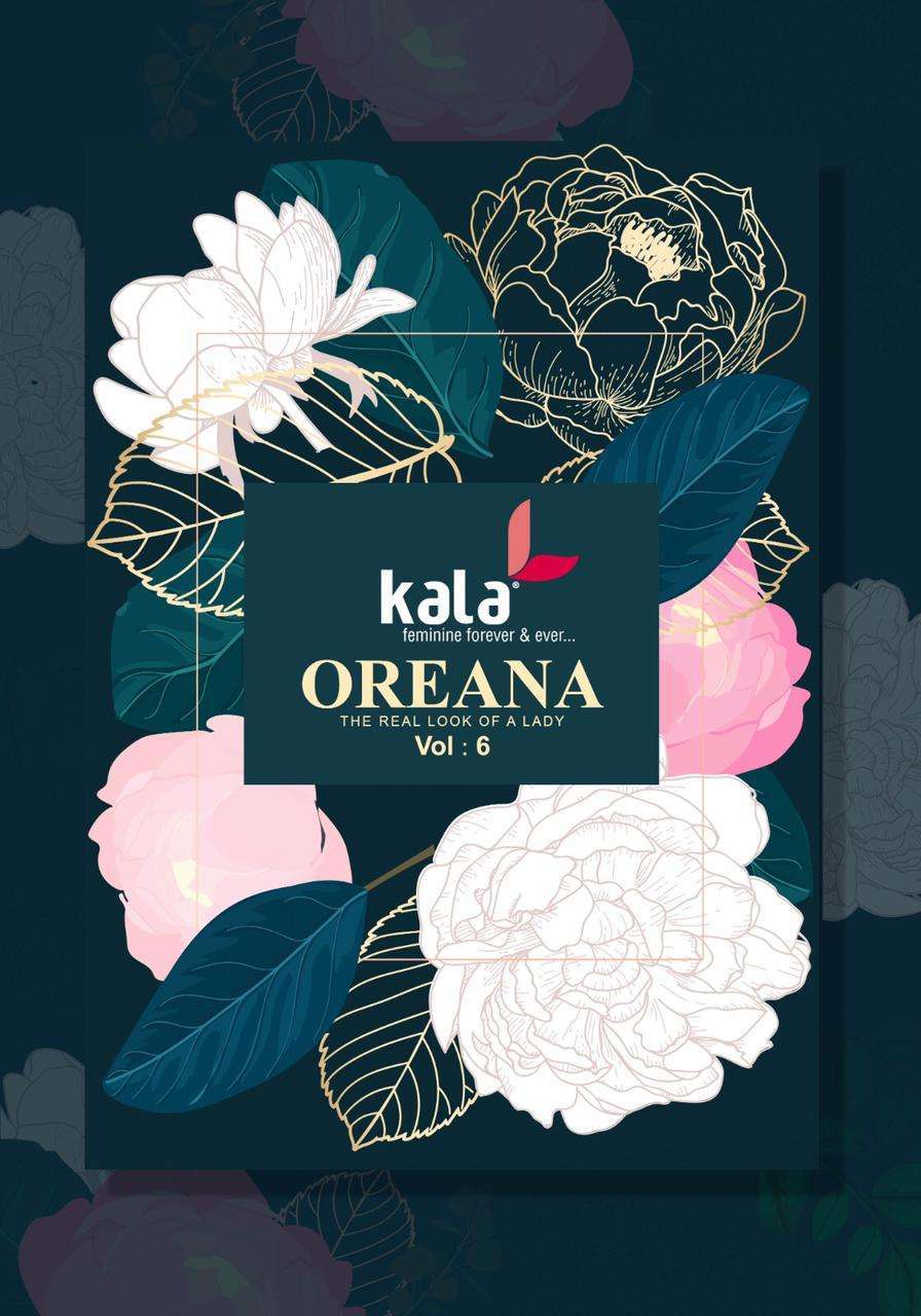 Kala Oreana Vol 6 cotton with summer wear dress material collection at best wholesale rate