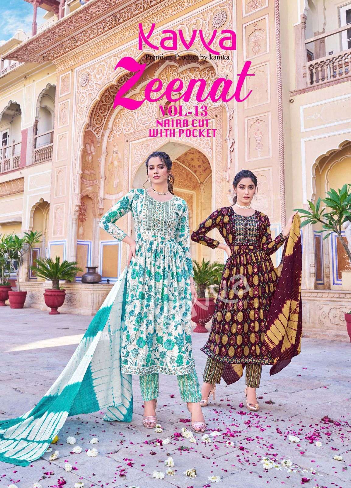 Kavya Zeenat Vol 13 COTTON WITH PRINTED SUMMER SPECIAL READYMADE SUITS COLLECTION AT BEST RATE