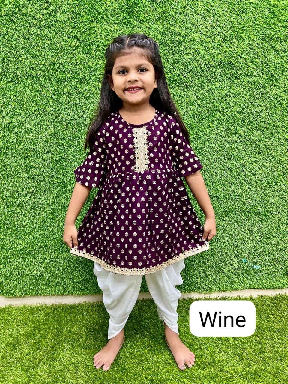 latest kids dhoti kurts dress at wholesale rates