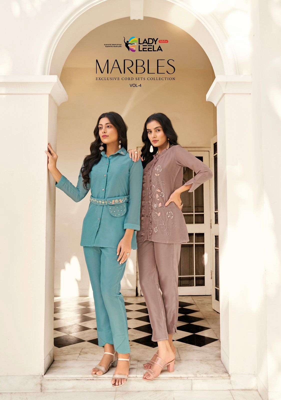 LADY LEELA MARBLES VO 4 READYMADE SUITS DISTRIBUTOP IN SURAT