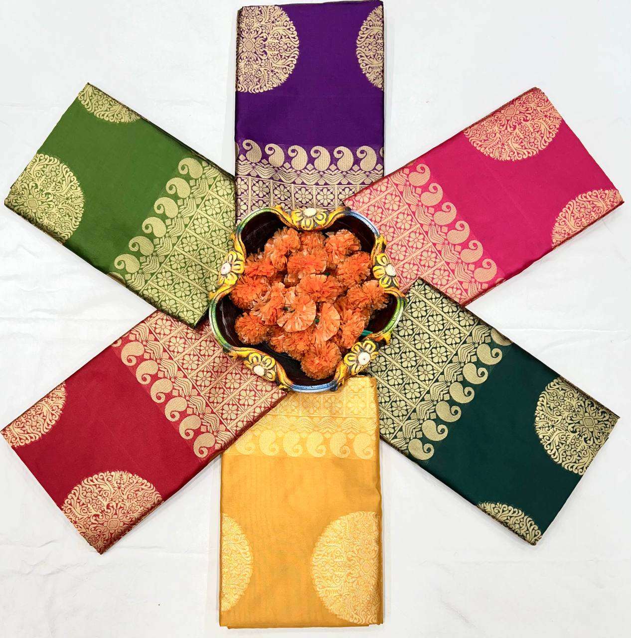 NEW COLLECTION OF SOFT LICHI SILK SAREES ONLINE