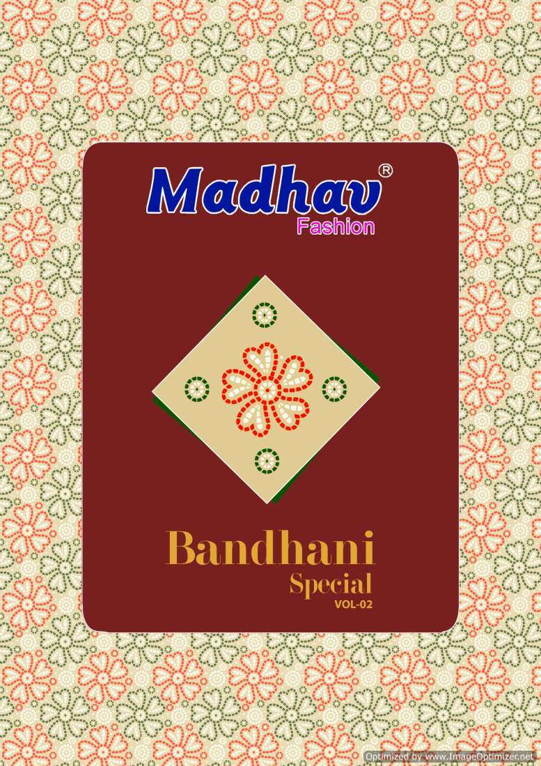 MADHAV BANDHANI SPECIAL VOL 2 COTTON WITH SUMMER SPECIAL DRESS MATERIAL COLLECTION AT BEST RATE