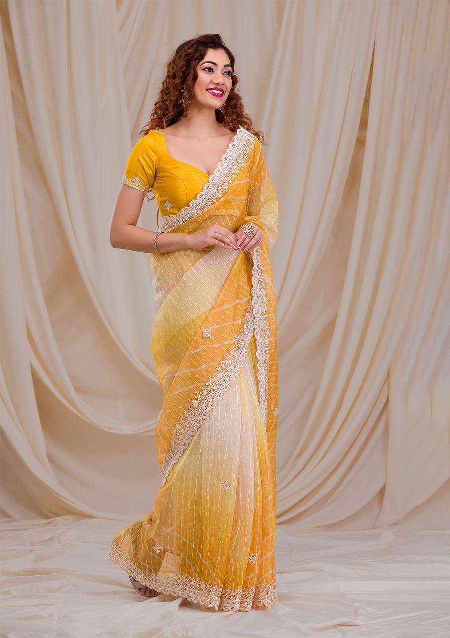 PARTY WEAR SPECIAL GEORGETTE WITH SEQUENCE EMBROIDERY WORK SAREE COLLECTION AT BEST RATE