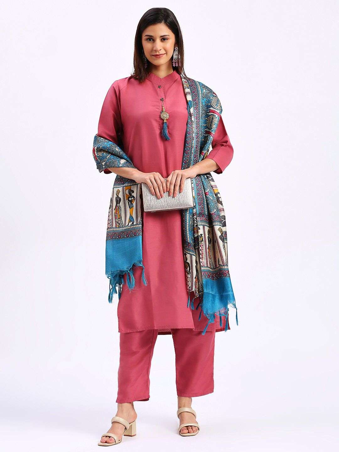 SOLID PINK COLOUR COTTON WITH SUMMER SPECIAL READYMADE SUITS COLLECTION AT BEST RATE