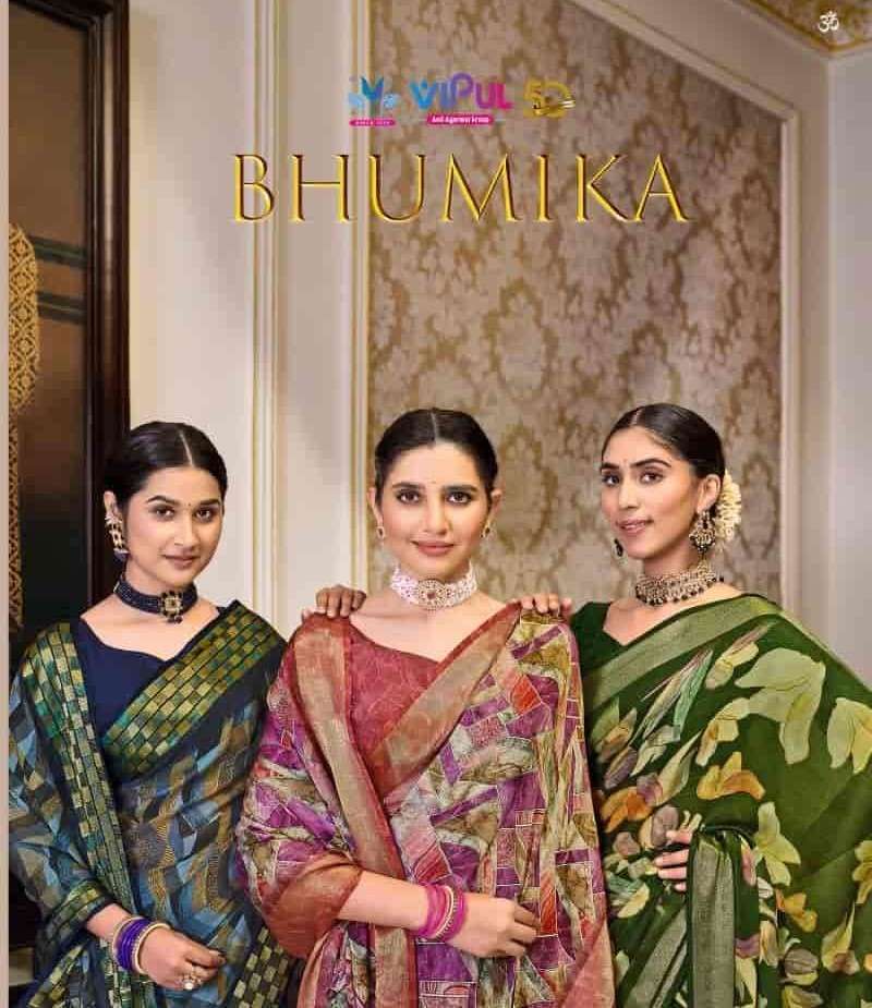 VIPUL FASHION BHUMIKA CHIFFON WITH FANCY LOOK SAREE COLLECITON AT BEST RATE