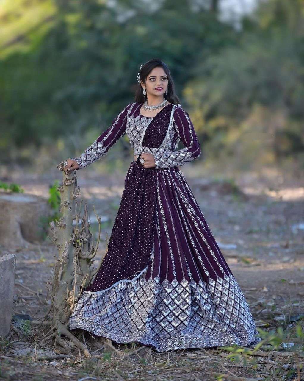 WEDDINNG SPECIAL GEORGETTE WITH HEAVY EMBROIDERY WORK READYMADE LEHENGA CHOLI COLLECTION AT BEST RATE
