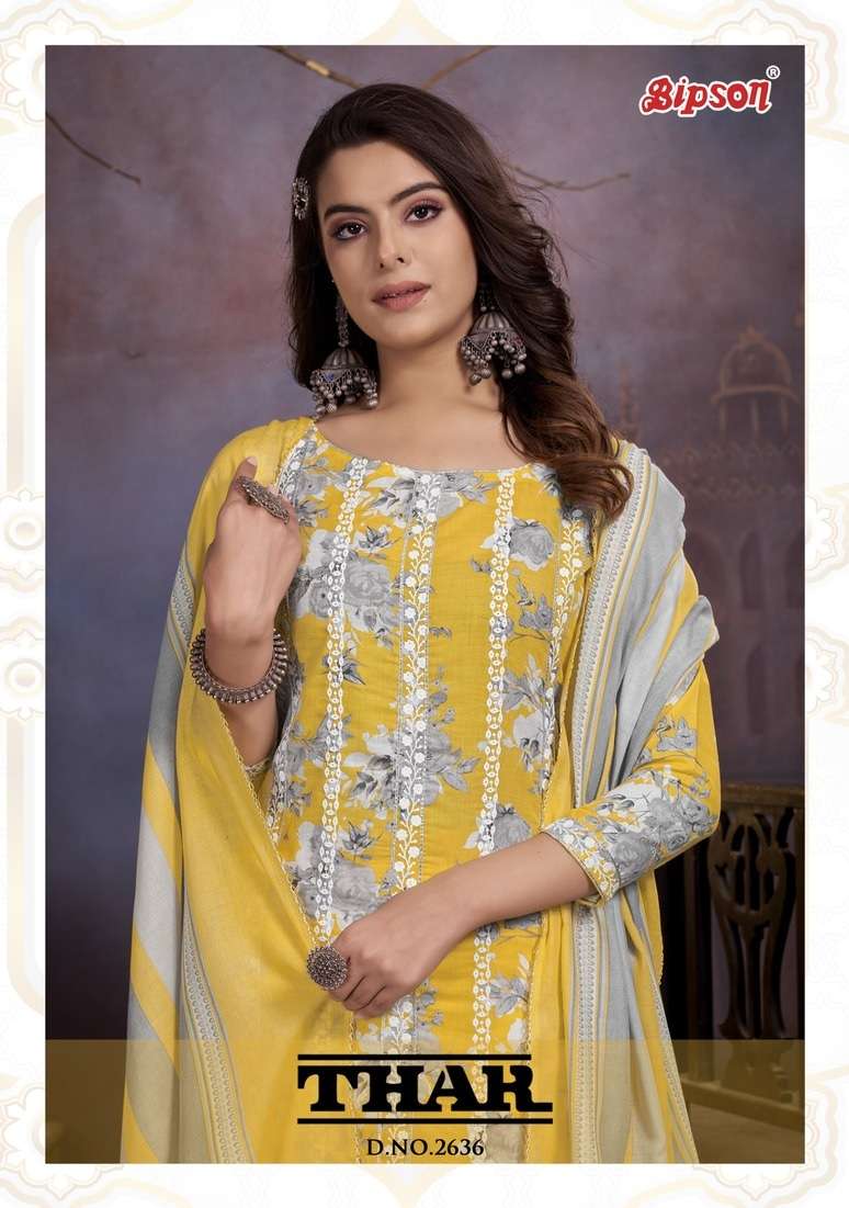 BIPSON FASHION THAR 2636 COTTON WITH PRINTED SUITS