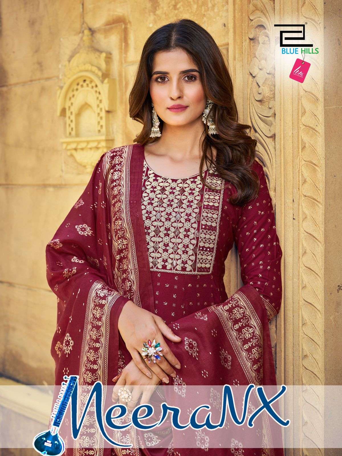 BLUE HILLS MEERA RAYON WITH DESIGNER READYMADE SUITS