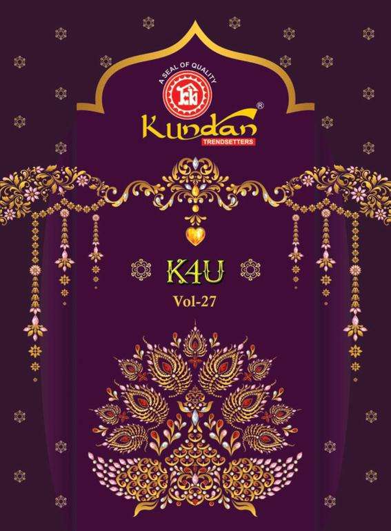 Kundan K4U Vol 27 COTTON WITH PRINTED READYMADE SUITS