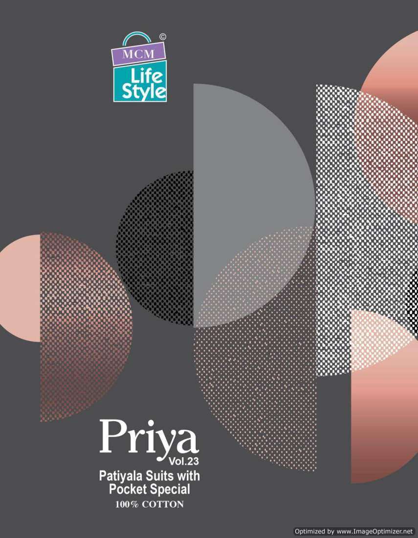 MCM Lifestyle Priya Vol 23 PATIYALA STYLE COTTON 