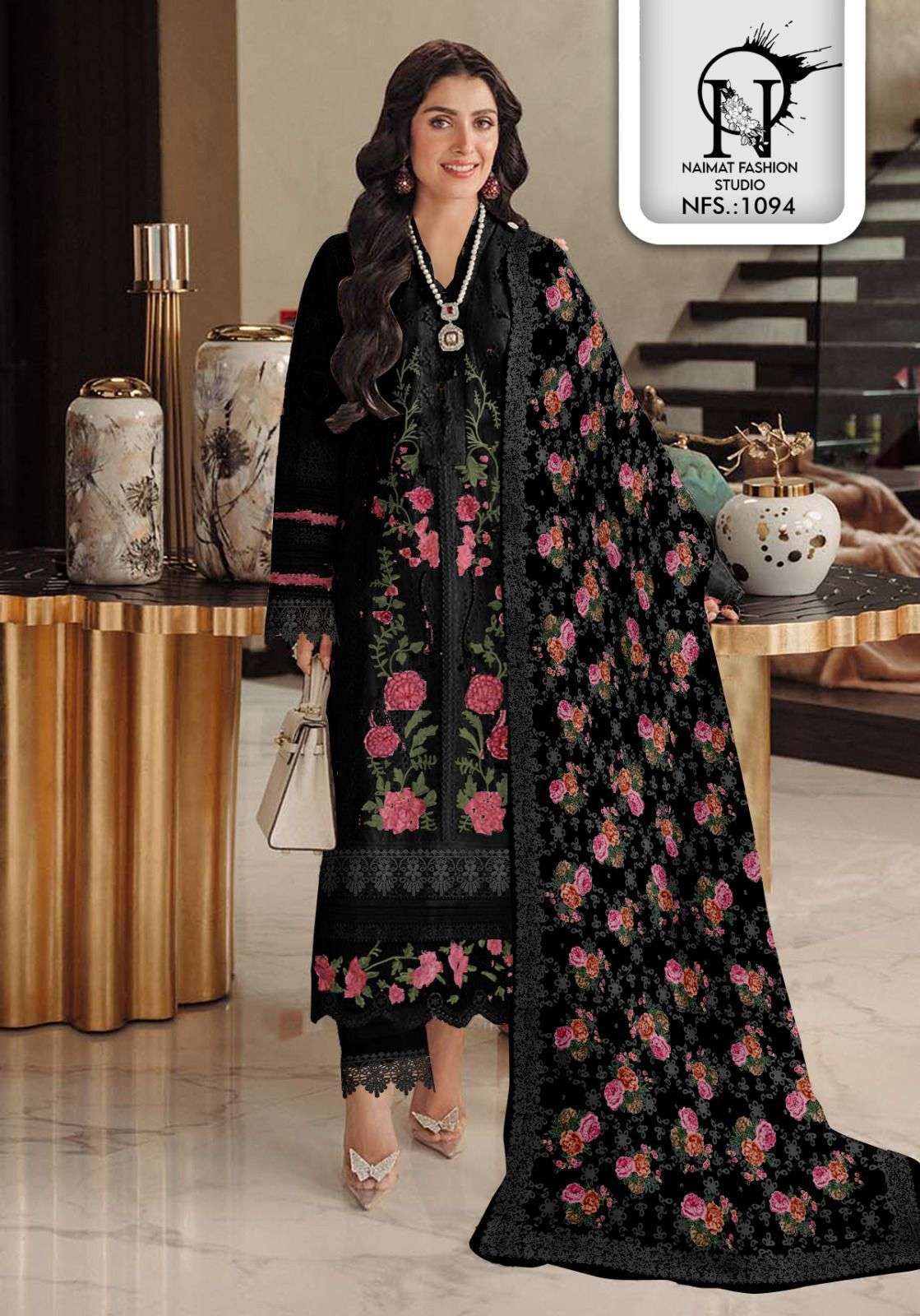NAIMAT 1094 GEORGETTE WITH DESIGNER READYMADE PAKISTANI SUITS