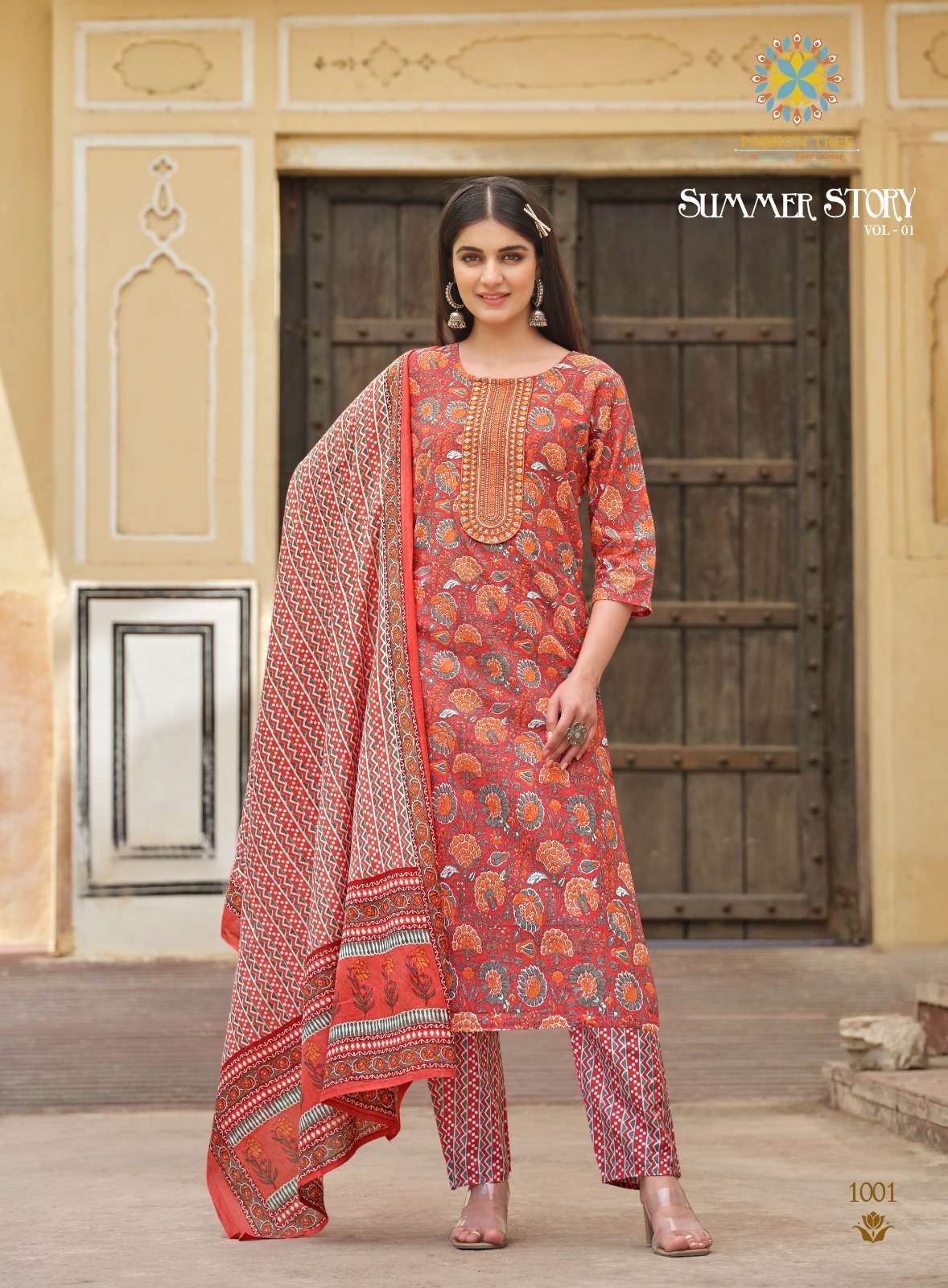 PASSION TREE SUMMER STORY VOL 1 READYMADE COTTON SUIT SUPPLIER