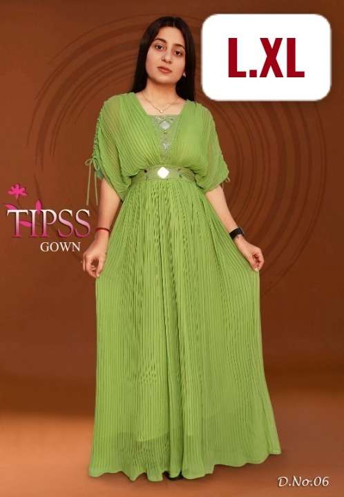 WESTERN STYLE GEORGETTE WITH LONG GOWN 