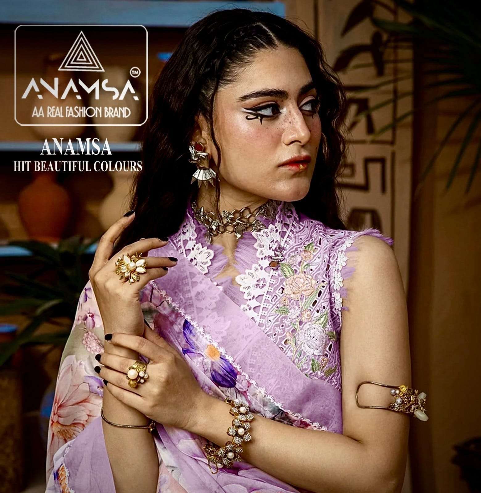 Anamsa 346 Colour Jam COtton Designer pakistani suits 