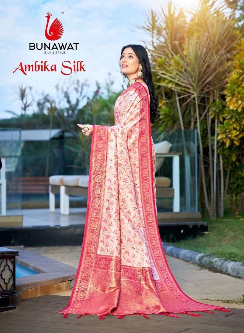 bunawat ambika silk traditional Function special Saree 