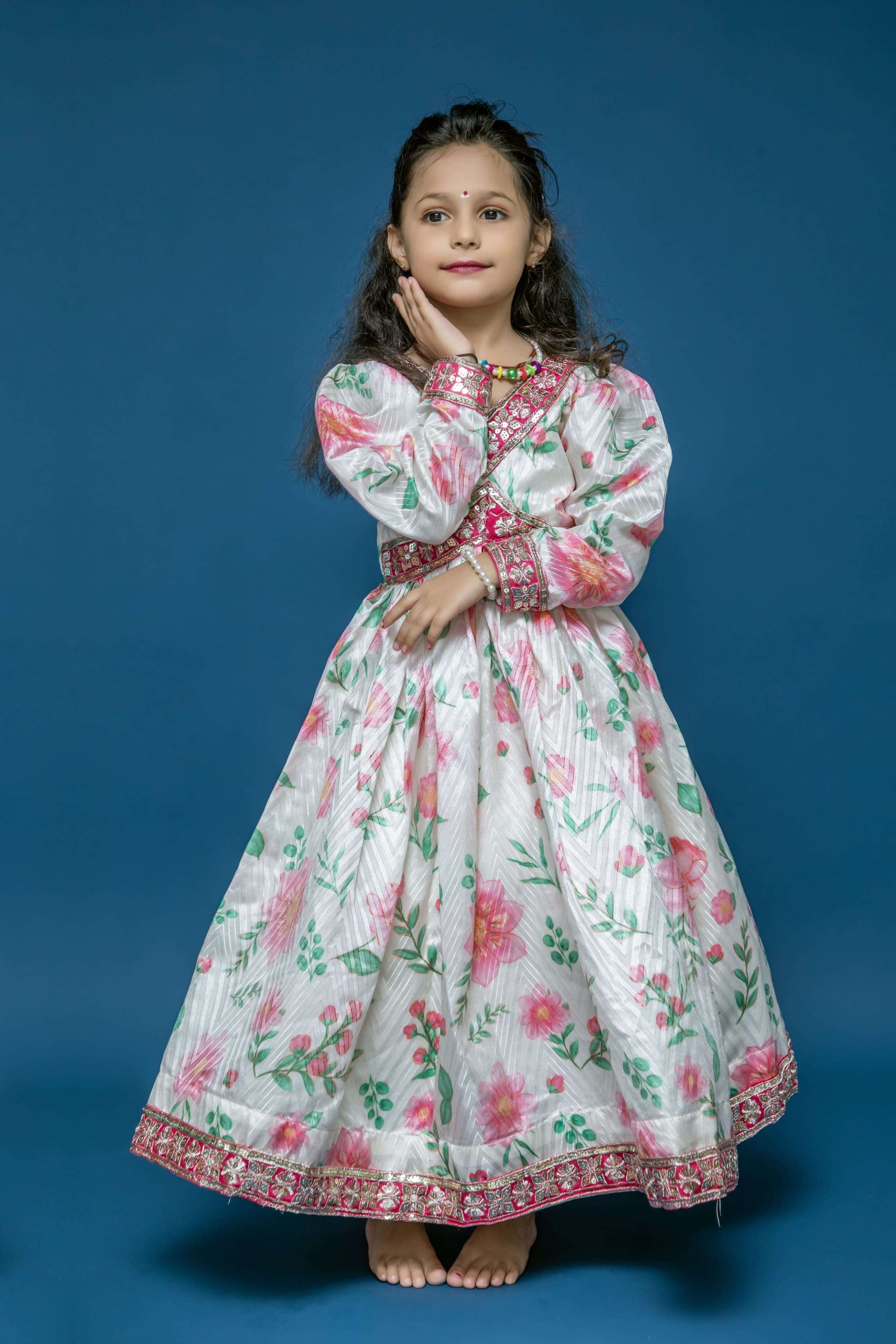 FUNCTION SPECIAL EMBROIDERY WORK LONG GOWN KIDS SPECIAL